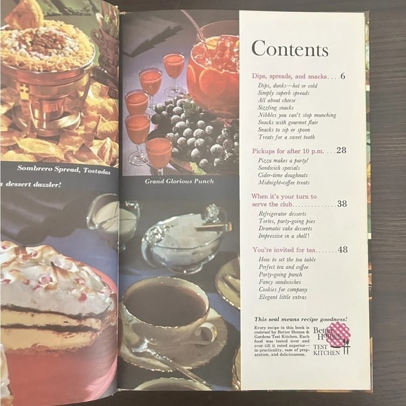 Vintage 1963, BHG Snacks and Refreshments Cookbook - Picture 3 of 3